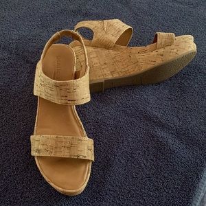 Womens Cork Wedge Sandals